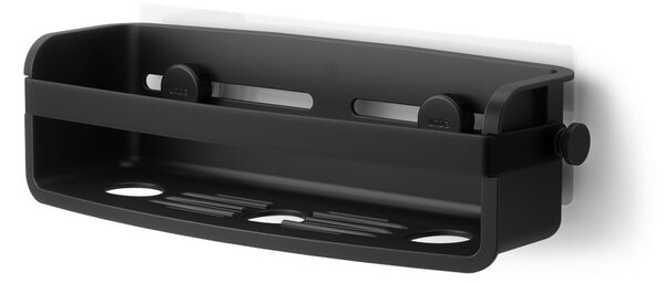 Raft pentru baie negru autoadeziv din plastic Flex Adhesive – Umbra