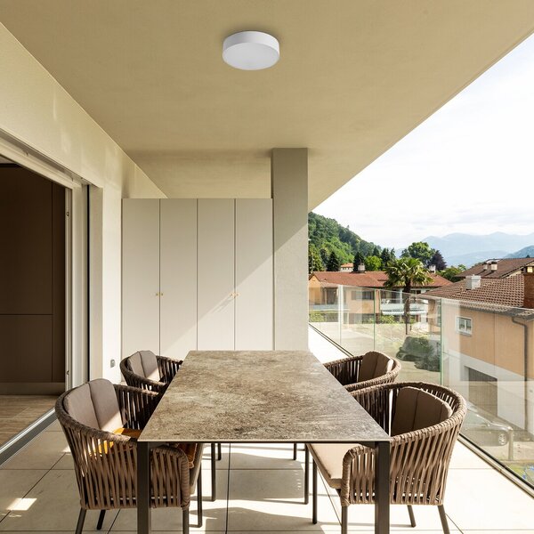 Rabalux Tartu plafoniera de exterior 1x18 W alb 7893