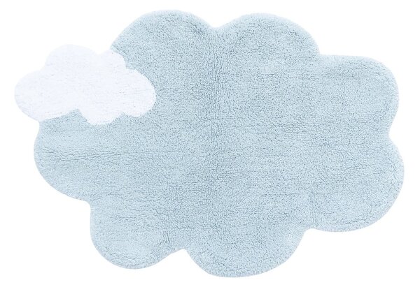 Covor pentru copii albastru deschis lavabil/țesut manual din bumbac 70x100 cm Mini Dream – Lorena Canals