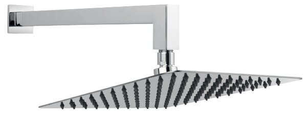 Ferro Slim cap de duș cu braț 25x25 cm pătrat crom NPT14