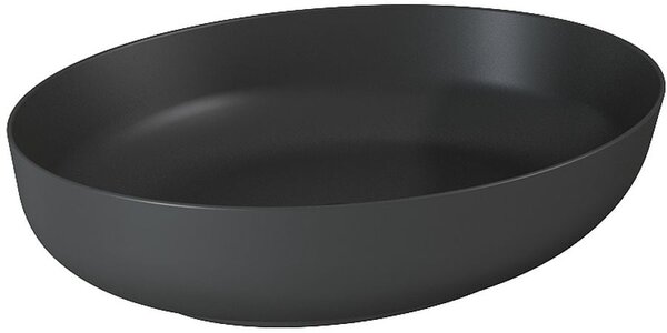 Elita Rika lavoar 53x39.5 cm ovale de blat negru mat RE040520087160