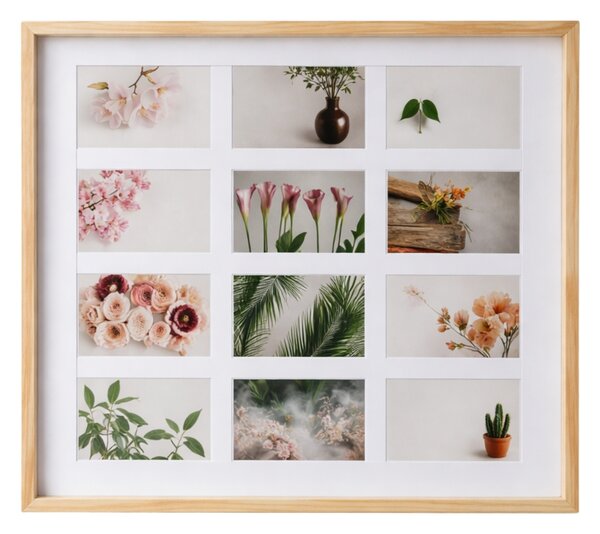 Ramă din lemn pentru 12 fotografii FORMIN, 59 x 54 cm