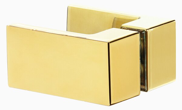 New Trendy Avexa Gold Shine cabină de duș 90x90 cm auriu luciu/sticlă transparentă EXK-3842