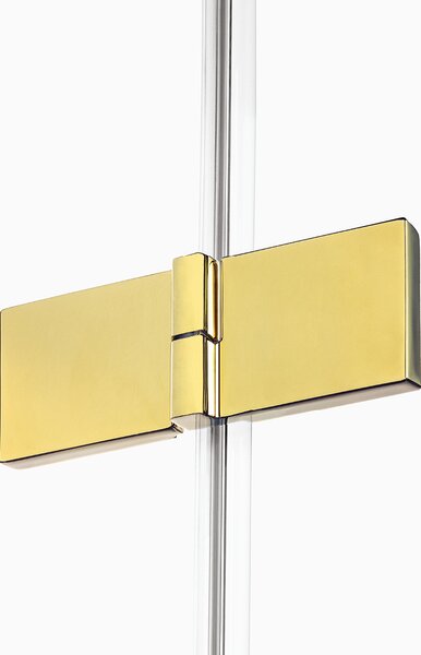 New Trendy Avexa Gold Shine cabină de duș 90x90 cm auriu luciu/sticlă transparentă EXK-3842