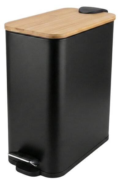 Coș de baie îngust VEDA, 5 l, negru