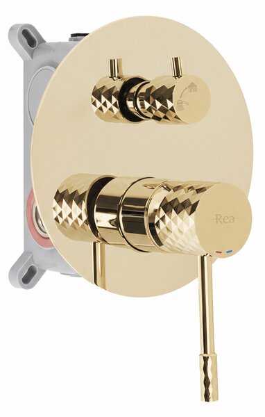 Set de dus incastrat Rea Lungo Diamond Gold + BOX