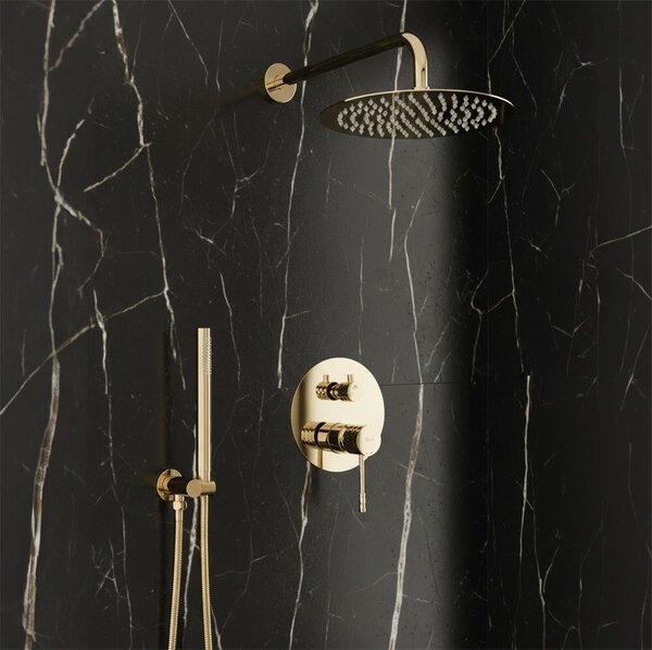 Set de dus incastrat Rea Lungo Diamond Gold + BOX