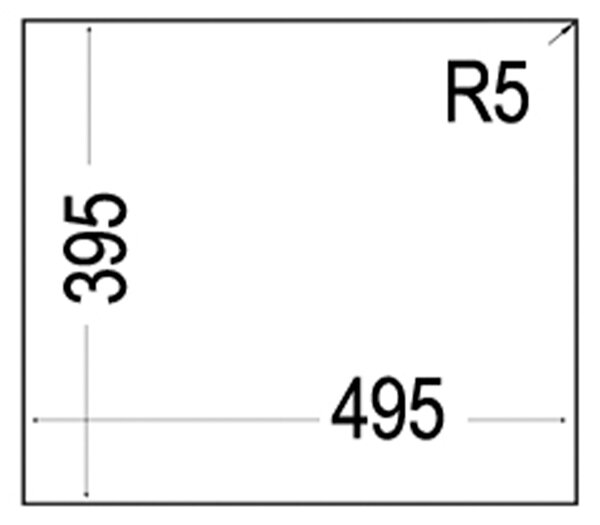 Teka Square chiuveta tegranit 54x44 cm gri/grafit/onix 115230021