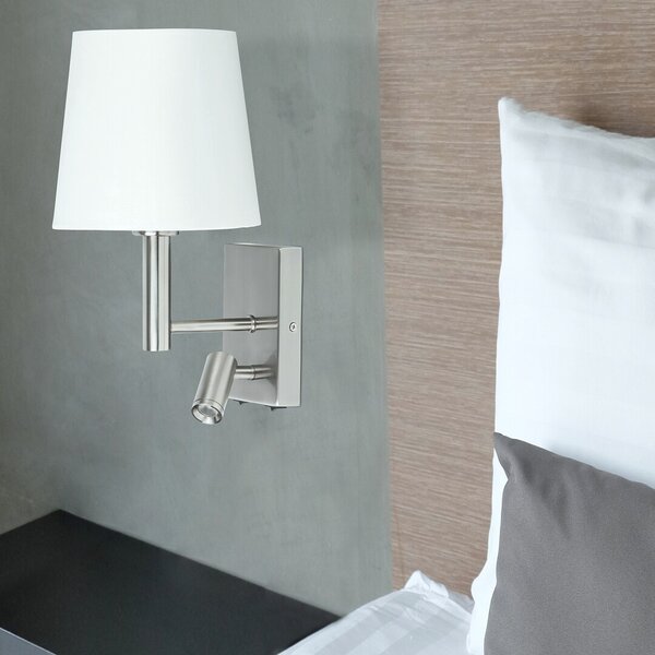Rabalux Harvey lampă de perete 2x W alb-crom-satin 6539