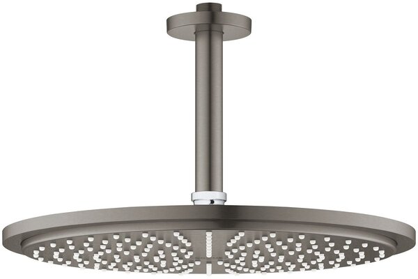 Grohe Rainshower cap de duș cu braț 31x31 cm rotund Brushed Hard Graphite 26067AL0