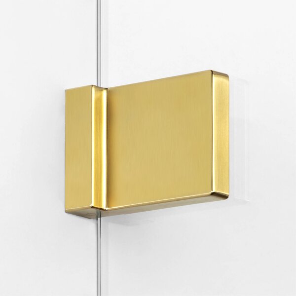 New Trendy Avexa Gold Brushed cabină de duș 100x90 cm dreptunghiular auriu periat/sticlă transparentă EXK-3019