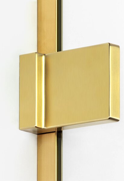 New Trendy Avexa Gold Brushed cabină de duș 100x90 cm dreptunghiular auriu periat/sticlă transparentă EXK-3019