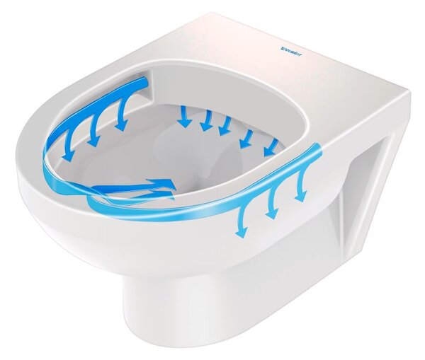 Duravit No. 1 vas wc agăţat fără margine alb 25750900002