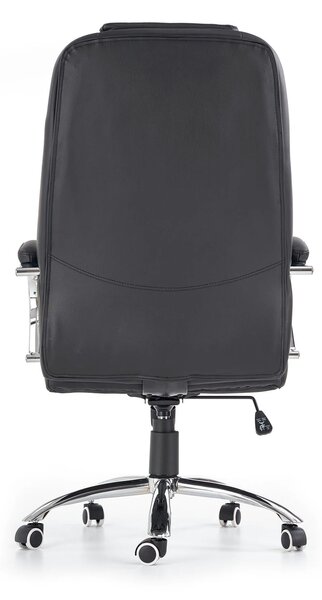Scaun de birou KING, negru, piele ecologica, 67x76x116/124 cm