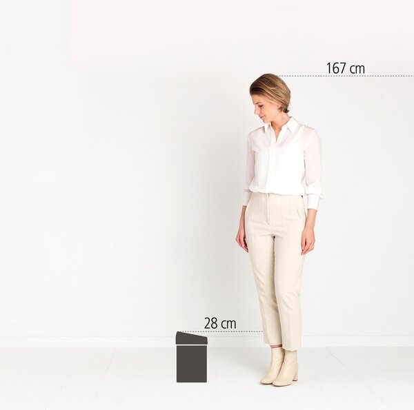 Brabantia Touch Bin cos de gunoi 3 l crom-alb 364488