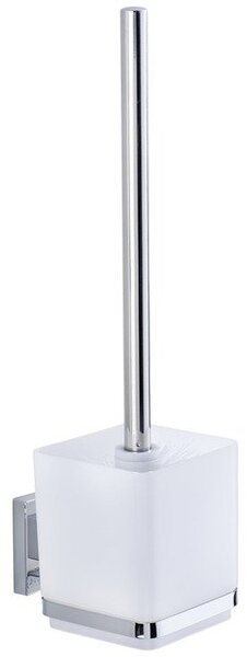 Wenko VL Quadro perie de toaletă cu ventuză argint 22695100