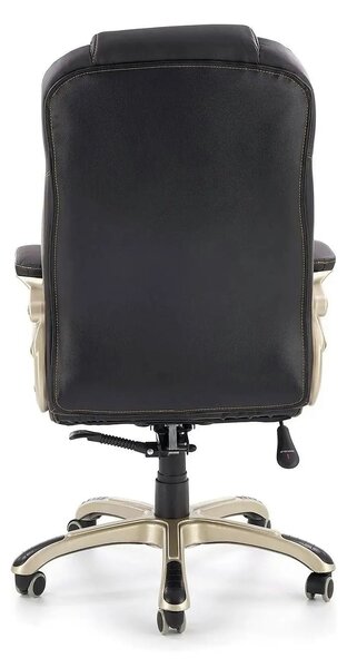 Scaun directorial DESMOND, negru, piele ecologica, 67x70x112/119 cm