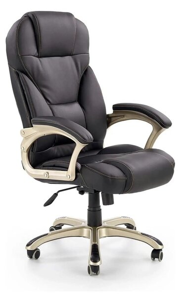 Scaun directorial DESMOND, negru, piele ecologica, 67x70x112/119 cm