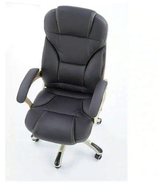 Scaun directorial DESMOND, negru, piele ecologica, 67x70x112/119 cm