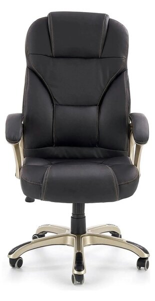 Scaun directorial DESMOND, negru, piele ecologica, 67x70x112/119 cm