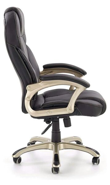 Scaun directorial DESMOND, negru, piele ecologica, 67x70x112/119 cm