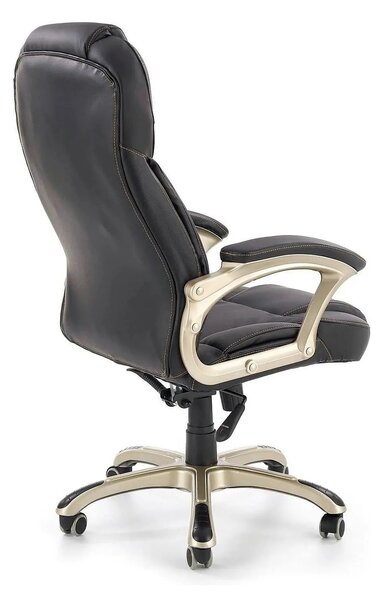 Scaun directorial DESMOND, negru, piele ecologica, 67x70x112/119 cm