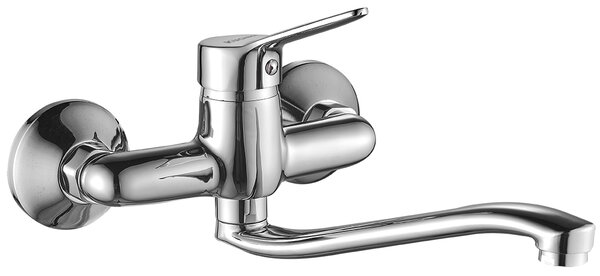 Kuchinox Tibi, baterie lavoar montată pe perete L-275, cromată, LAV-BQY_080D