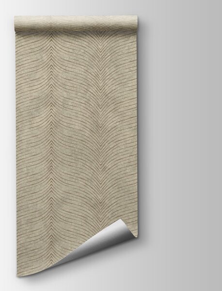Fototapet Modele elegante în formă de valuri pe un fundal neutru, Fototapet geometrice, Fototapet populare, t00708 - Tapeko.ro