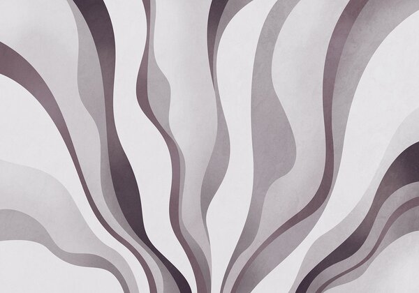 Fototapet - Linii fluide în nuanțe delicate, Fototapet abstracte, Fototapet populare, t00709 - Tapeko.ro