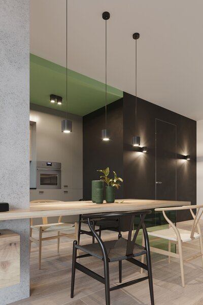 Sollux Lighting Orbis lampă de tavan 1x40 W negru SL.0016