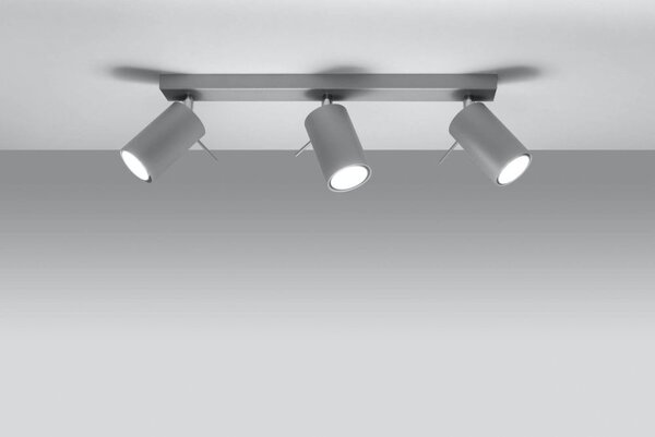 Sollux Lighting Ring lampă de tavan 3x40 W gri SL.0451