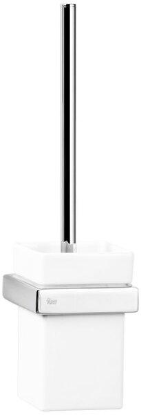 Teka Formentera perie de toaletă înșurubat alb-crom-ceramică 170850200