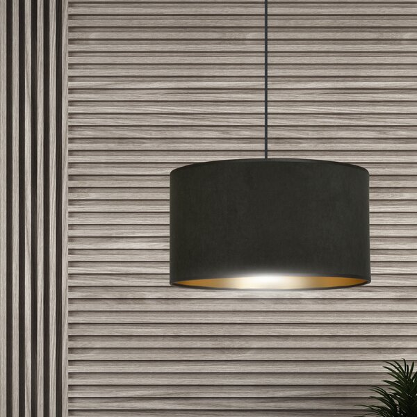 Emibig Hilde lampă suspendată 1x15 W negru-auriu 1054/1