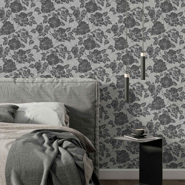 Tapet Flori întunecate, Tapet flori, a00129 : Uwalls.ro