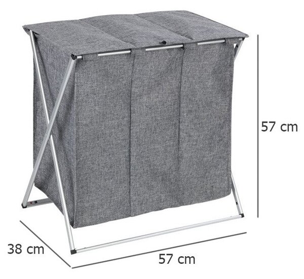 Wenko Trio coș rufe 62094100