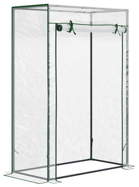 Outsunny Seră pentru Balcon cu Ușă Rulabilă, 100x50x150 cm, Transparentă | Aosom Romania