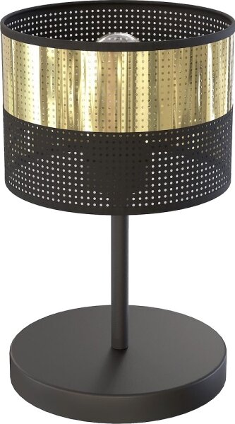 Lampă de masă LUX 1xE27/15W/230V negru/auriu