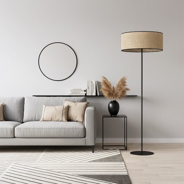 Lampadar ECO 1xE27/15W/230V bej/ratan