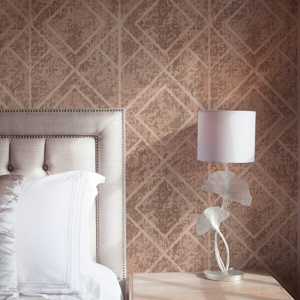 Tapet Romburi geometrice pe un fundal texturat, Tapet abstract, a00141 : Uwalls.ro