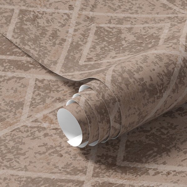 Tapet Romburi geometrice pe un fundal texturat, Tapet abstract, a00141 : Uwalls.ro