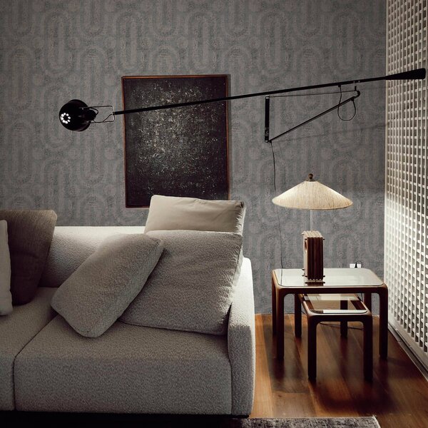 Tapet Grafică în stil gri cu zgârieturi, Tapet loft, a00143 : Uwalls.ro