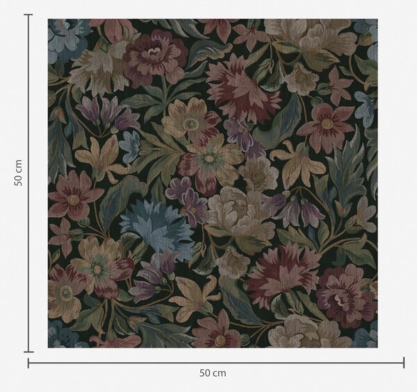 Tapet Textura tapițerie cu flori colorate, Tapet flori, a00146 : Uwalls.ro
