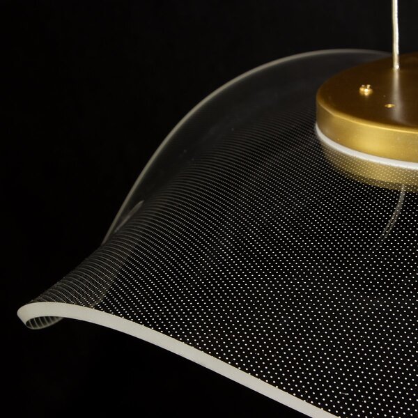 Altavola Design Velo lampă suspendată 1x30 W transparent-auriu LA101/P1_gold