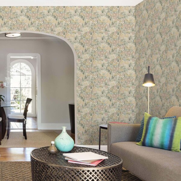 Tapet Imprimeu floral în paleta pastel, Tapet acuarelă, a00154v1 : Uwalls.ro