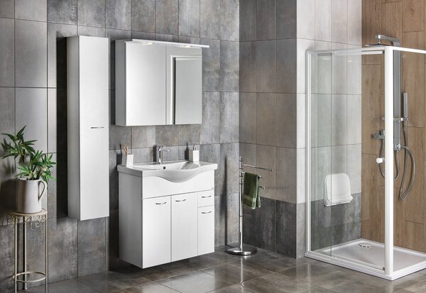 Aqualine Aqualine, chiuveta mobila ceramica ZARA 80 79,5x46cm, alb, 10080