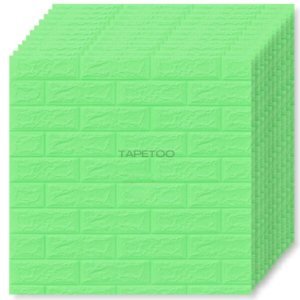 10 x Placi Tapet 3D - 70 X 77 Cm "Verde" 3mm, 40 Buc (10.97 lei buc - 20.5% discount) 21.2mp