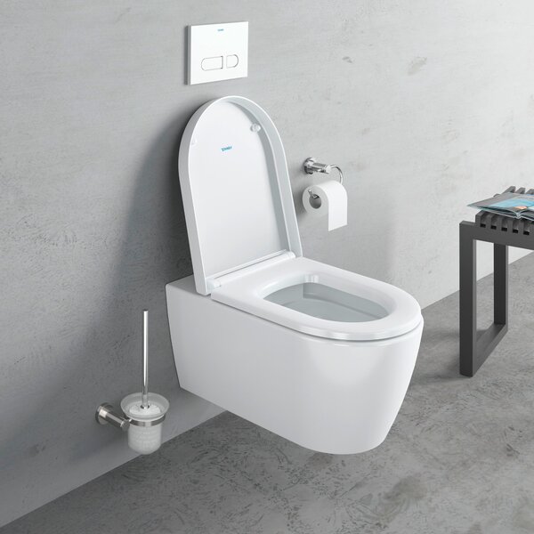 Duravit ME by Starck vas wc cu capac soft-close agăţat fără margine alb 452909AAA1