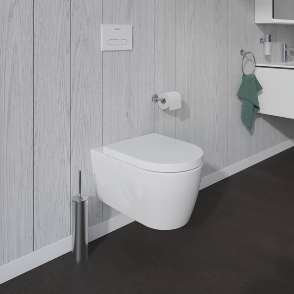 Duravit ME by Starck vas wc cu capac soft-close agăţat fără margine alb 452909AAA1