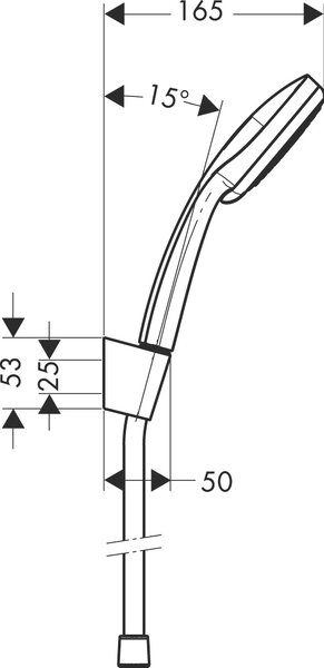 Hansgrohe Croma set de duș perete crom 27594000