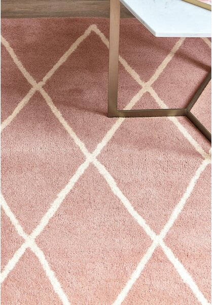 Covor roz handmade din lână 80x150 cm Albany – Asiatic Carpets